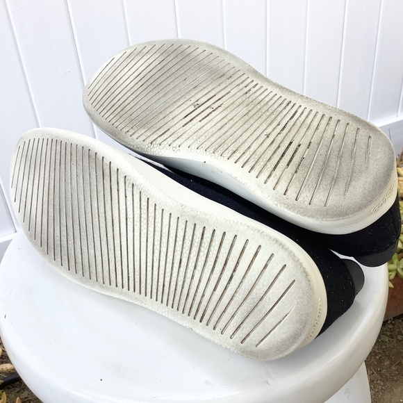 Mens Sz 9 USED ALLBIRDS Tree Pipers Running Shoes 1020 NV1 7.1KG Black/White - Picture 7 of 12